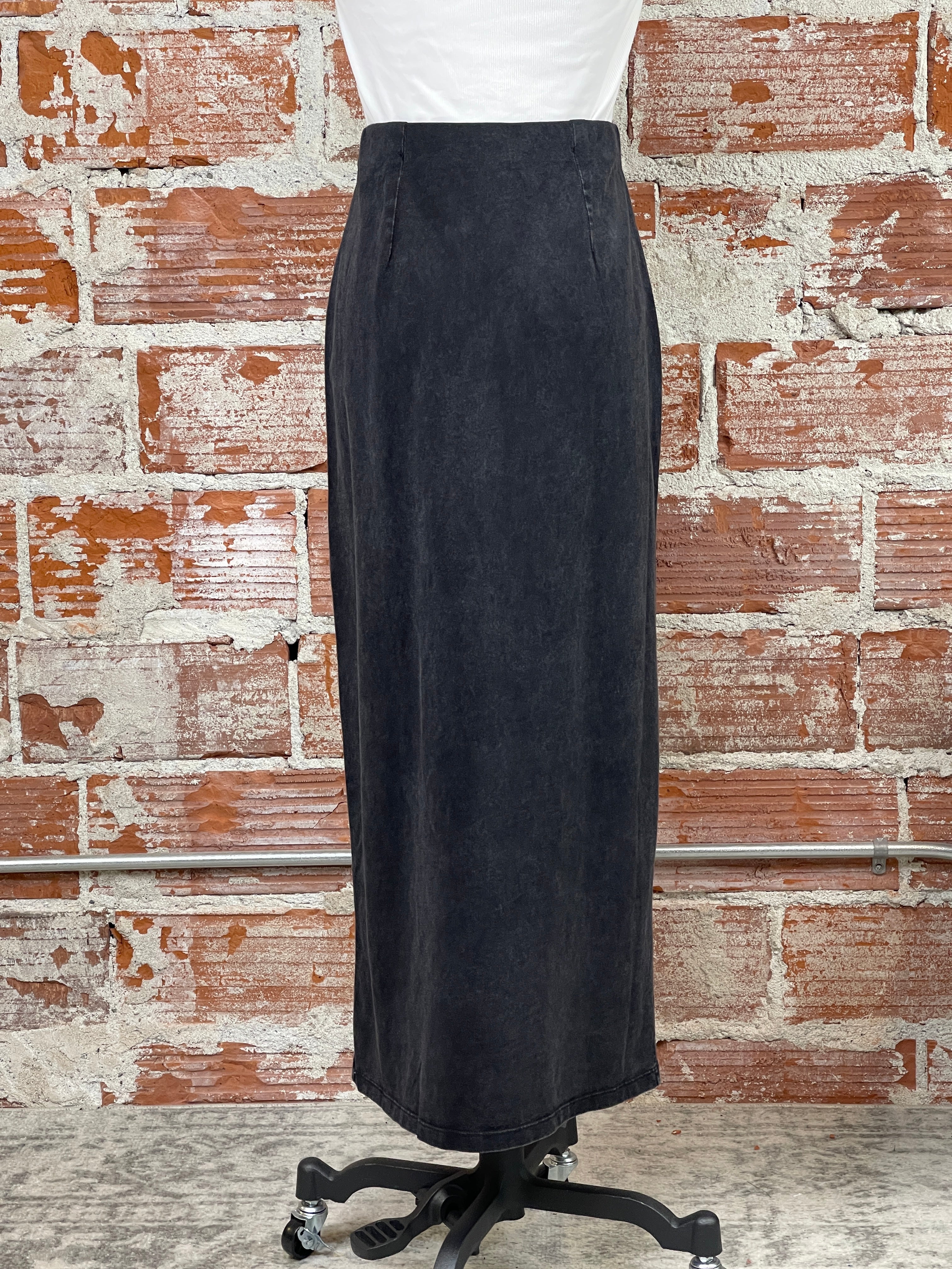 Z Supply Shilo Knit Skirt in Black-231 Skirts-Little Bird Boutique