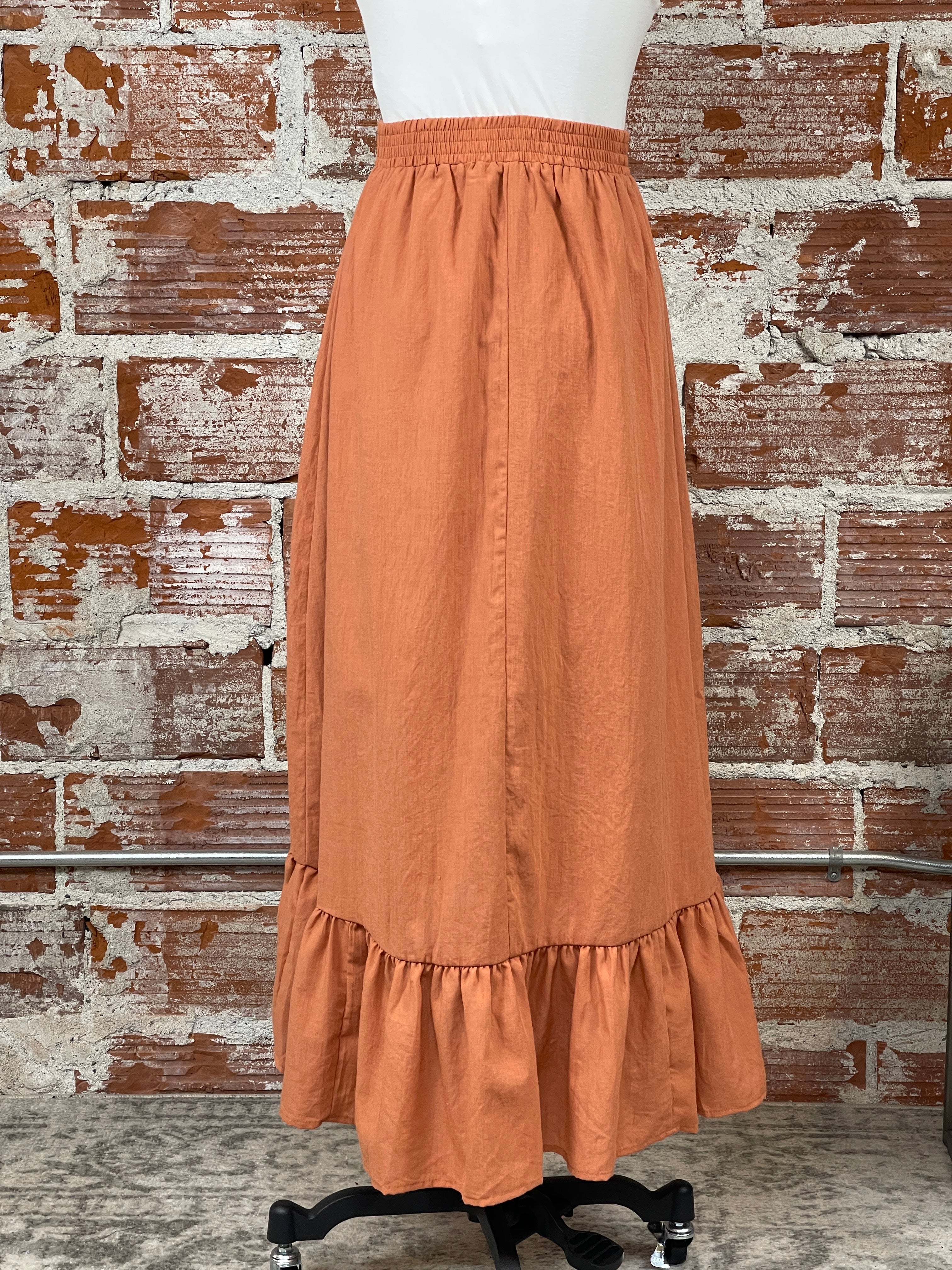 Remi Skirt in Brick-231 Skirts-Little Bird Boutique