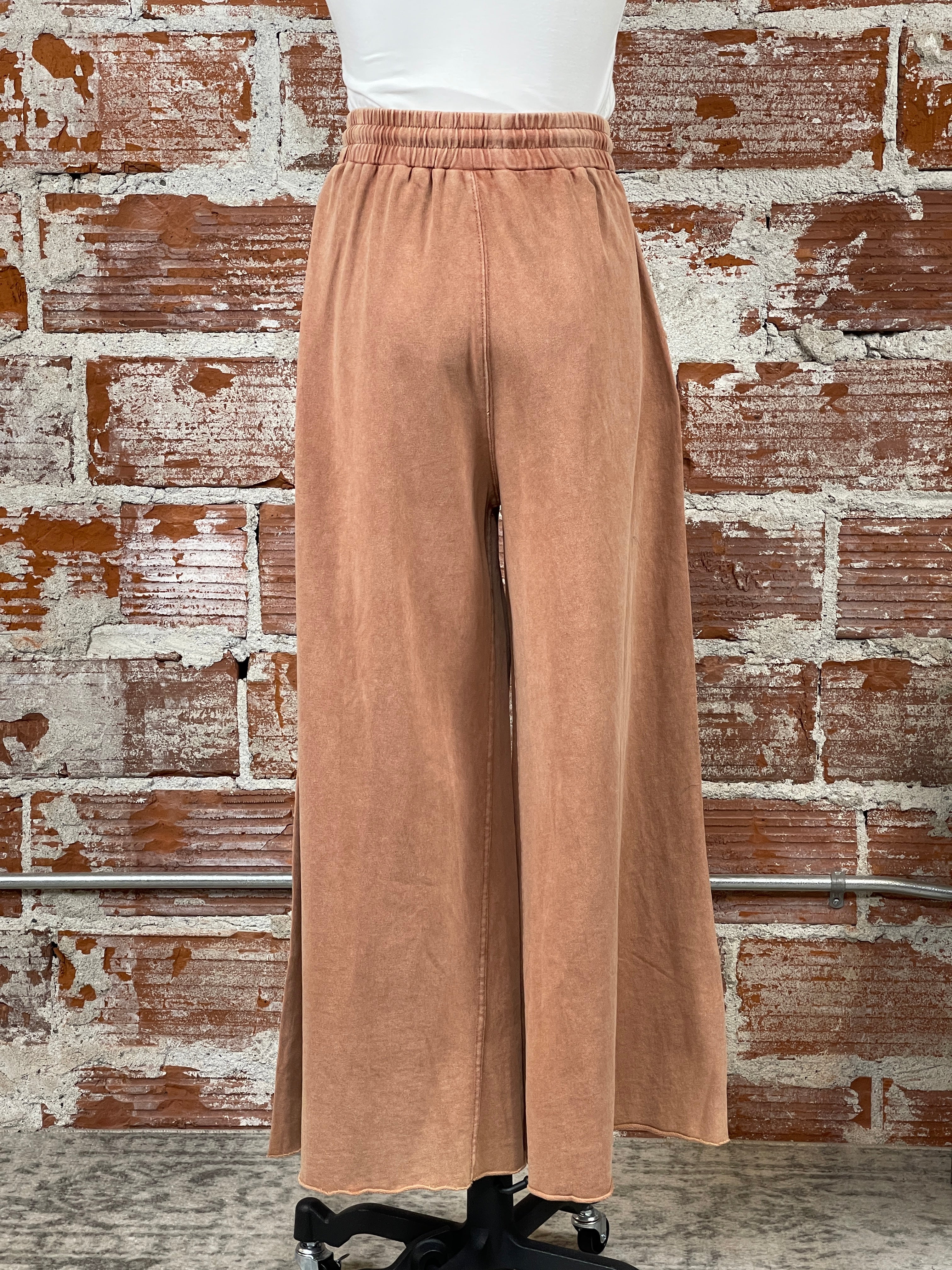 Easel Sally Joggers in Red Bean-220 Pants-Little Bird Boutique