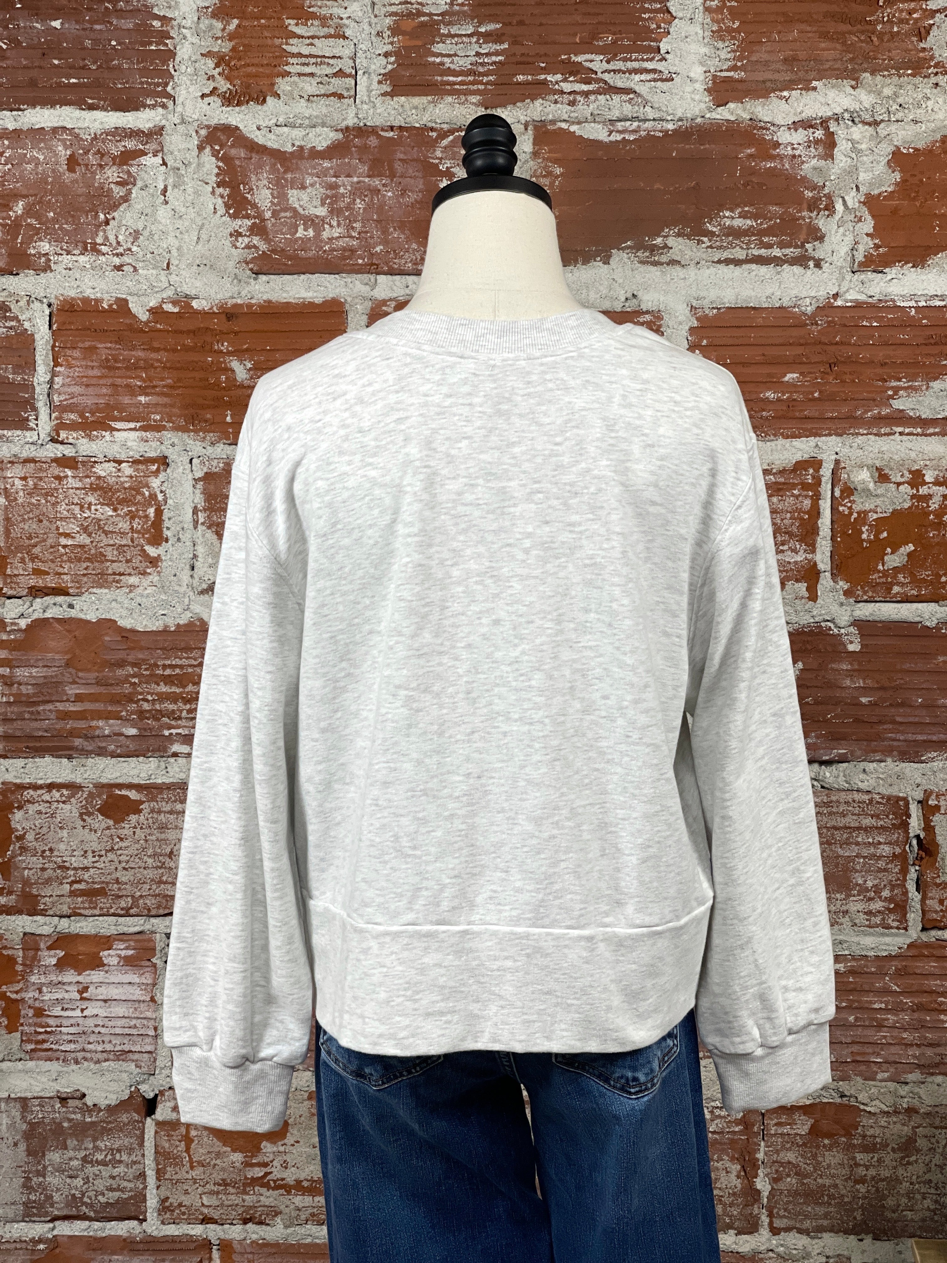 Elle Sweatshirt in Ash Grey-142 Sweatshirts & Hoodies-Little Bird Boutique