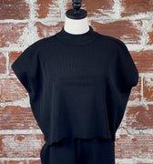 Weekend Sweater in Black-122 - Jersey Tops S/S (Dec - May)-Little Bird Boutique