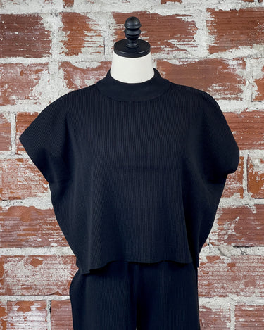 Weekend Sweater in Black-122 - Jersey Tops S/S (Dec - May)-Little Bird Boutique