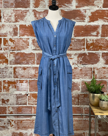 Joslin Chambray Dress-152 Dresses - Long-Little Bird Boutique