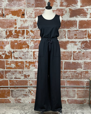 Z Supply Layover Jumpsuit in Black-160 Jumpsuits/ Rompers-Little Bird Boutique