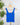 Nikibiki Floral Textured Lace Tank in Royal Blue-122 - Jersey Tops S/S (Dec - May)-Little Bird Boutique