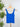 Nikibiki Floral Textured Lace Tank in Royal Blue-122 - Jersey Tops S/S (Dec - May)-Little Bird Boutique