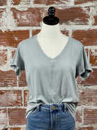 Z Supply Asher Tee in Harbor Grey-122 - Jersey Tops S/S (Dec - May)-Little Bird Boutique