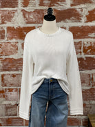 Z Supply Emerson Sweater in White-132 - Sweaters S/S (Dec - May)-Little Bird Boutique