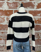 Z Supply Broad Beach Stripe Sweater in Black-132 - Sweaters S/S (Jan - June)-Little Bird Boutique