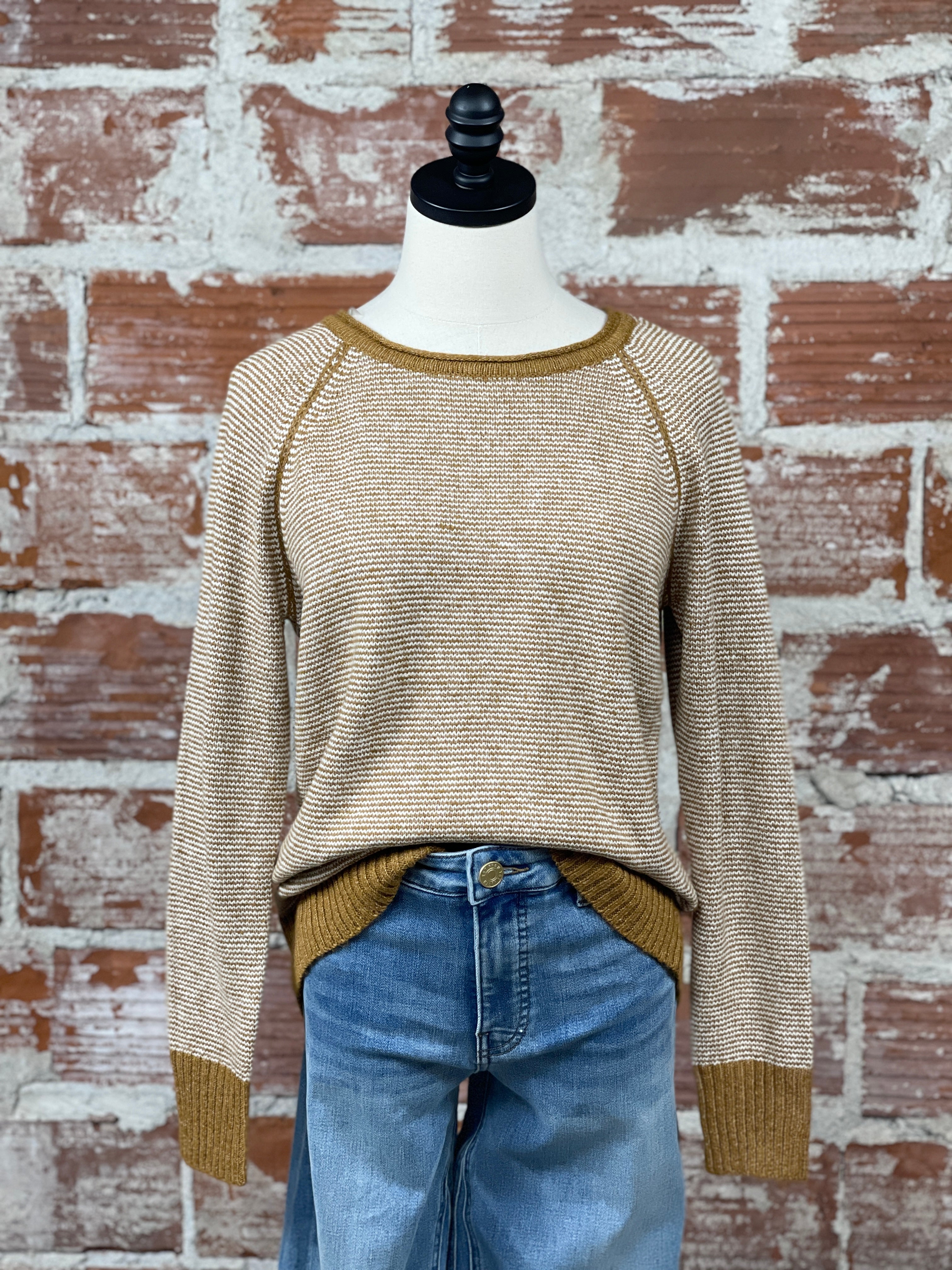 Ashlyn Sweater in Ginger-131 - Sweaters F/W (June - Nov)-Little Bird Boutique