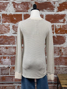 Thread and Supply Stacy Top in White Swan and Black Stripe-121 - Jersey Tops F/W (June - Nov)-Little Bird Boutique