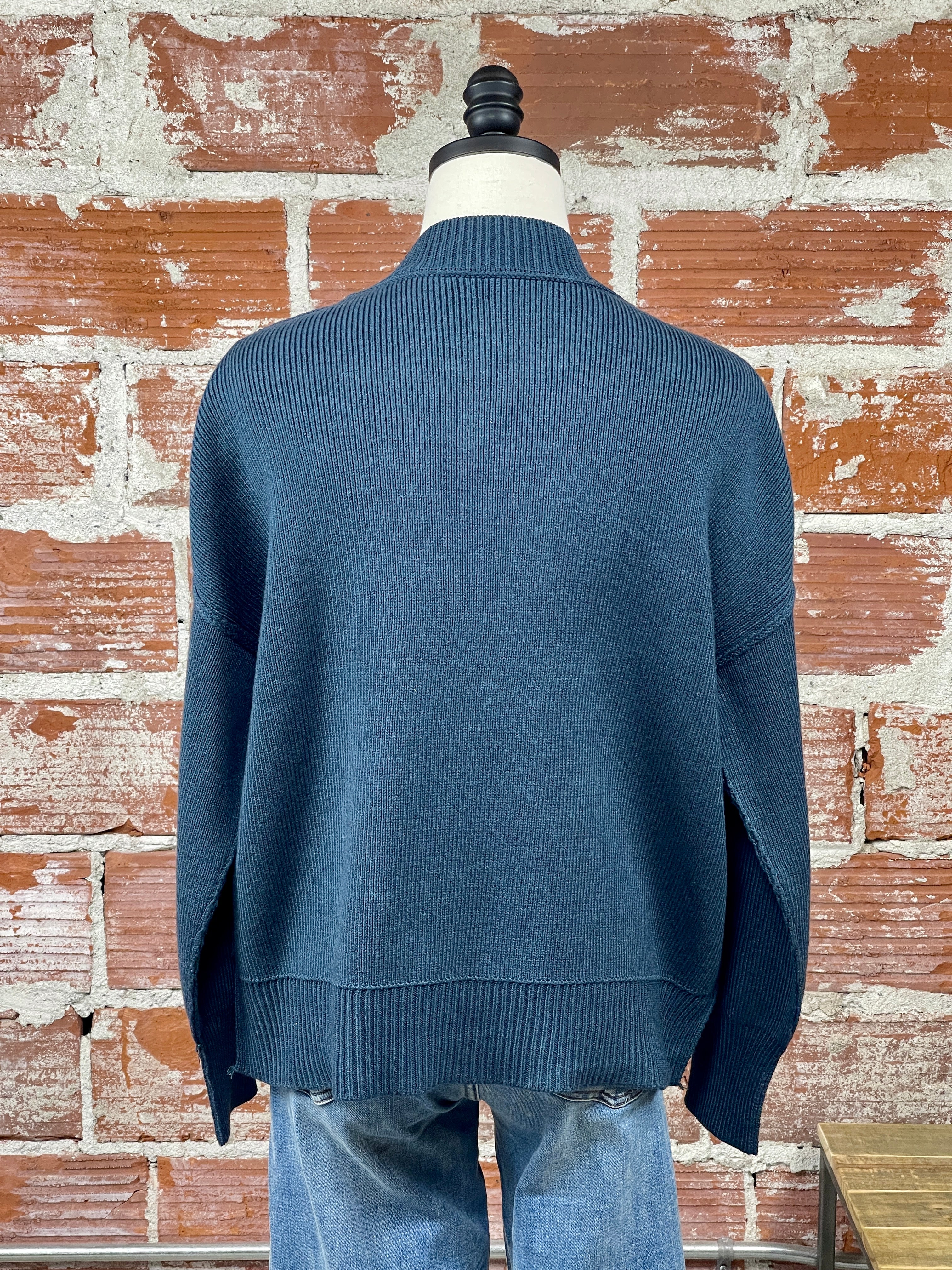 Kensington Sweater in Dark Teal-131 - Sweaters F/W (June - Nov)-Little Bird Boutique