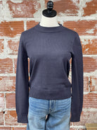 Classic Sweater in Eclipse-131 - Sweaters F/W (June - Nov)-Little Bird Boutique