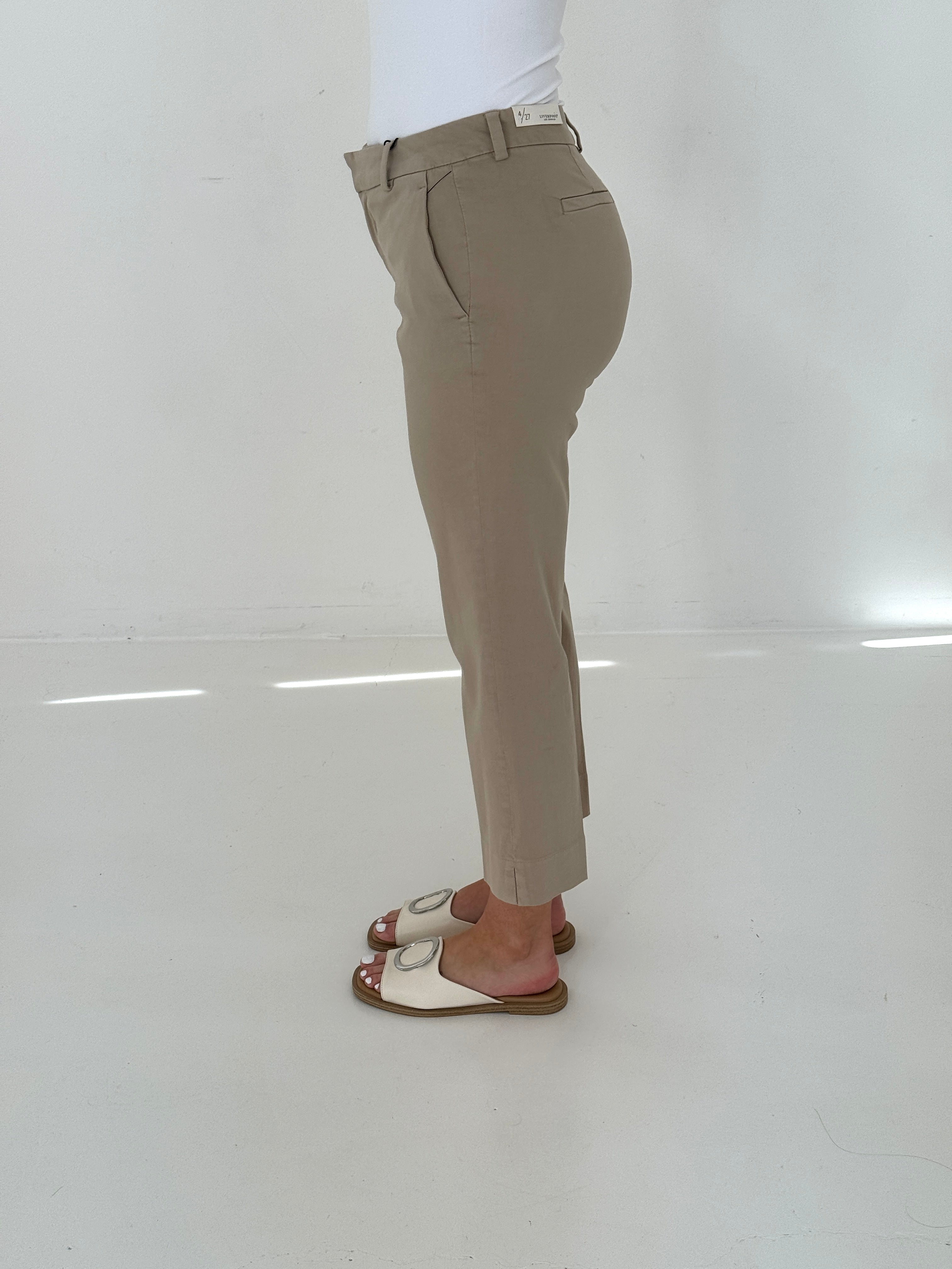 Liverpool Kelsey Trouser in Biscuit Tan-220 Pants-Little Bird Boutique