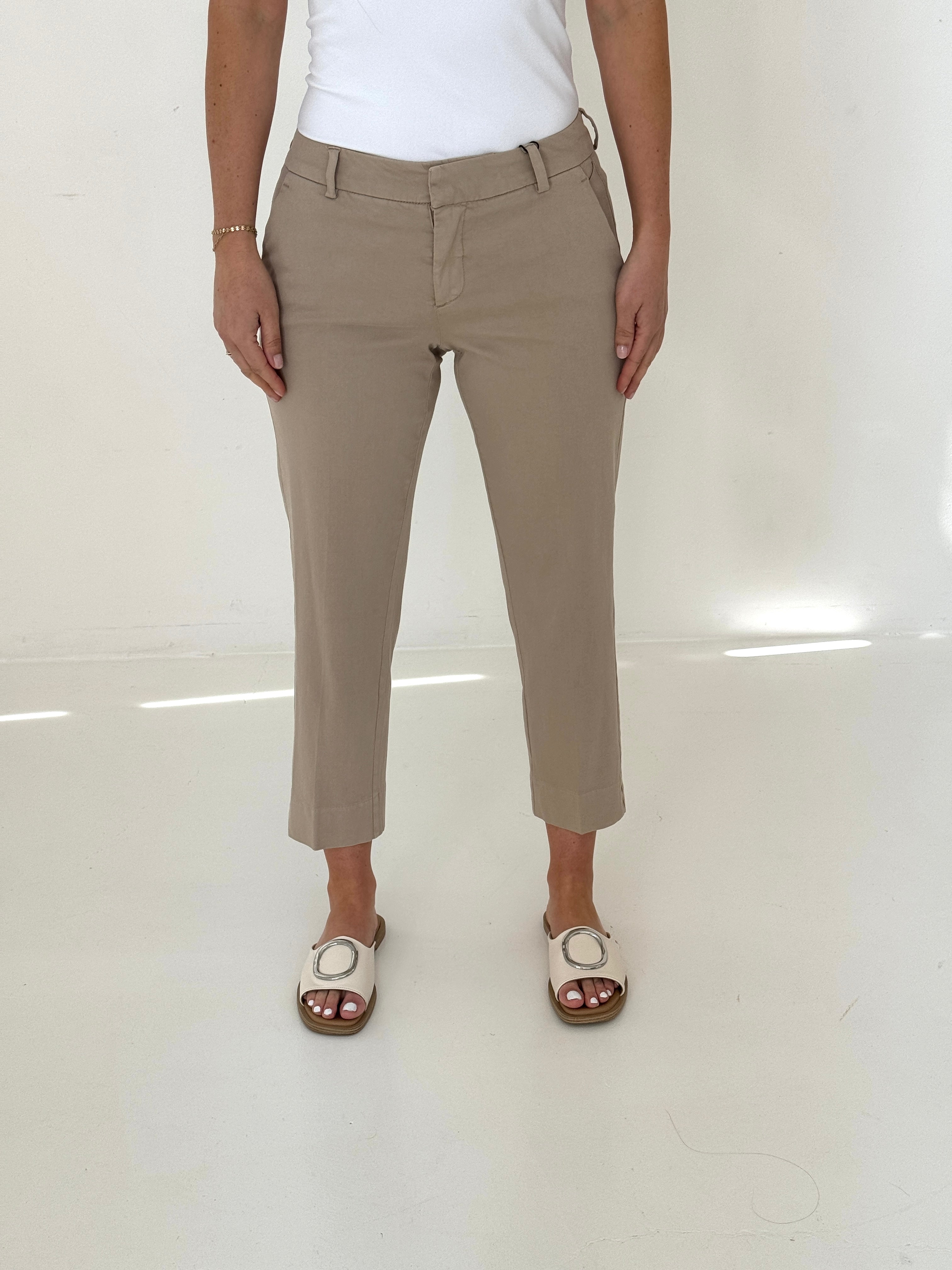 Liverpool Kelsey Trouser in Biscuit Tan-220 Pants-Little Bird Boutique