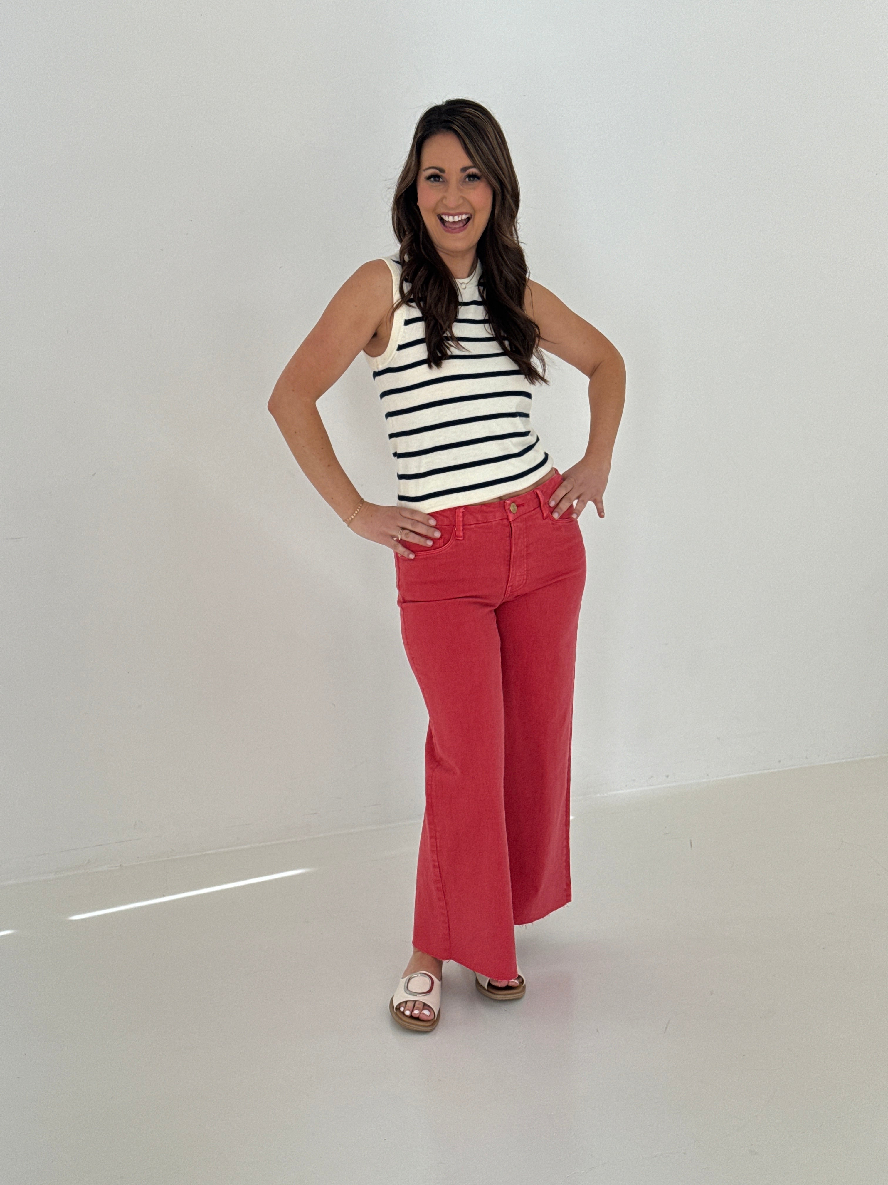 Kut Meg High Rise Fab Ab Jeans in Strawberry-220 Pants-Little Bird Boutique