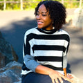 Kerisma London Stripe Sweater in Grey and Black-131 - Sweaters F/W (June - Nov)-Little Bird Boutique