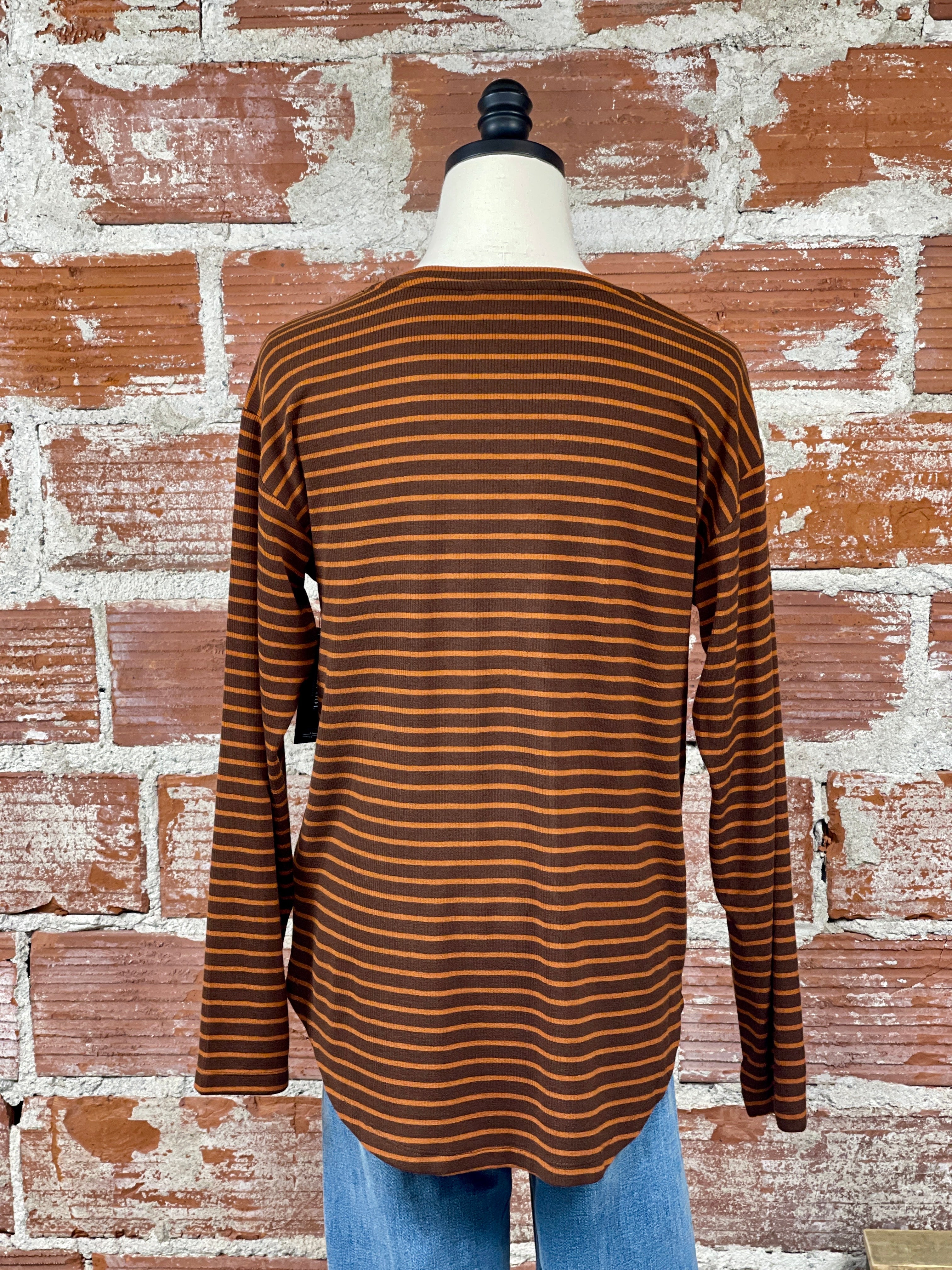 Liverpool Long Sleeve Top in Tumeric-121 - Jersey Tops F/W (June - Nov)-Little Bird Boutique