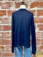 Liverpool Raglan Sweater in Navy-121 - Jersey Tops F/W (June - Nov)-Little Bird Boutique