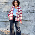 Flag and Anthem Anniston Reversible Quilted Bomber Jacket in Red and Taupe-141 Outerwear Coats & Jackets-Little Bird Boutique