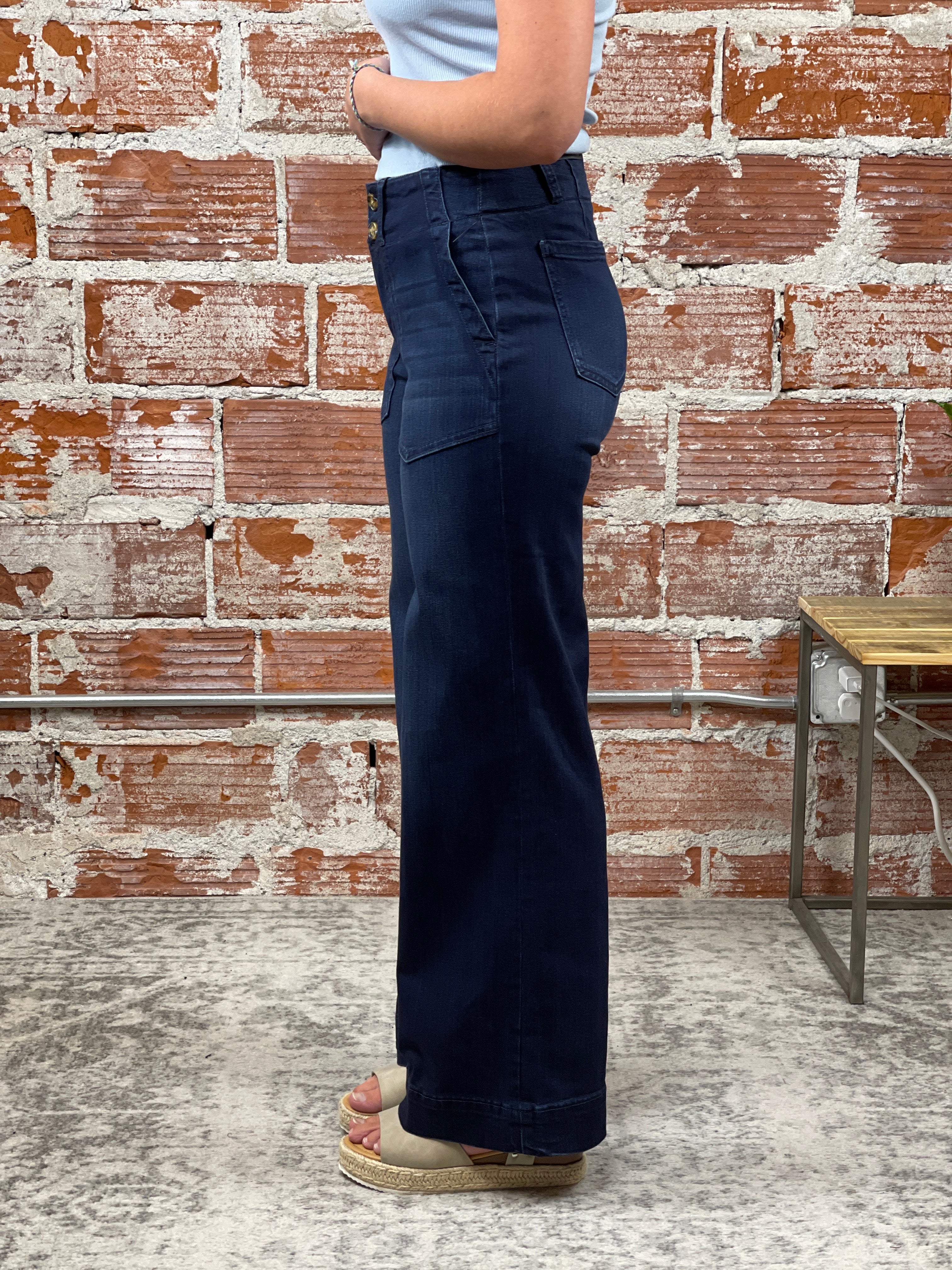 Liverpool Summit Lake Jean-210 Denim-Little Bird Boutique