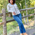 Whitmore Sweater in Two Tone Grey-131 - Sweaters F/W (June - Nov)-Little Bird Boutique