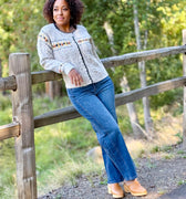 Whitmore Sweater in Two Tone Grey-131 - Sweaters F/W (June - Nov)-Little Bird Boutique