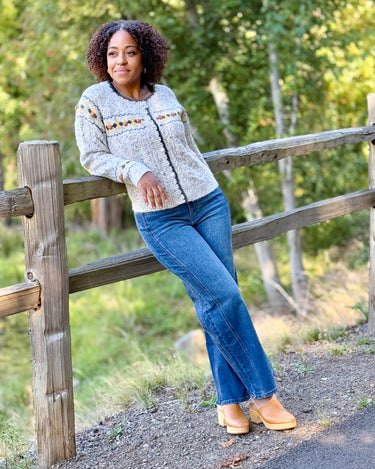 Whitmore Sweater in Two Tone Grey-131 - Sweaters F/W (June - Nov)-Little Bird Boutique