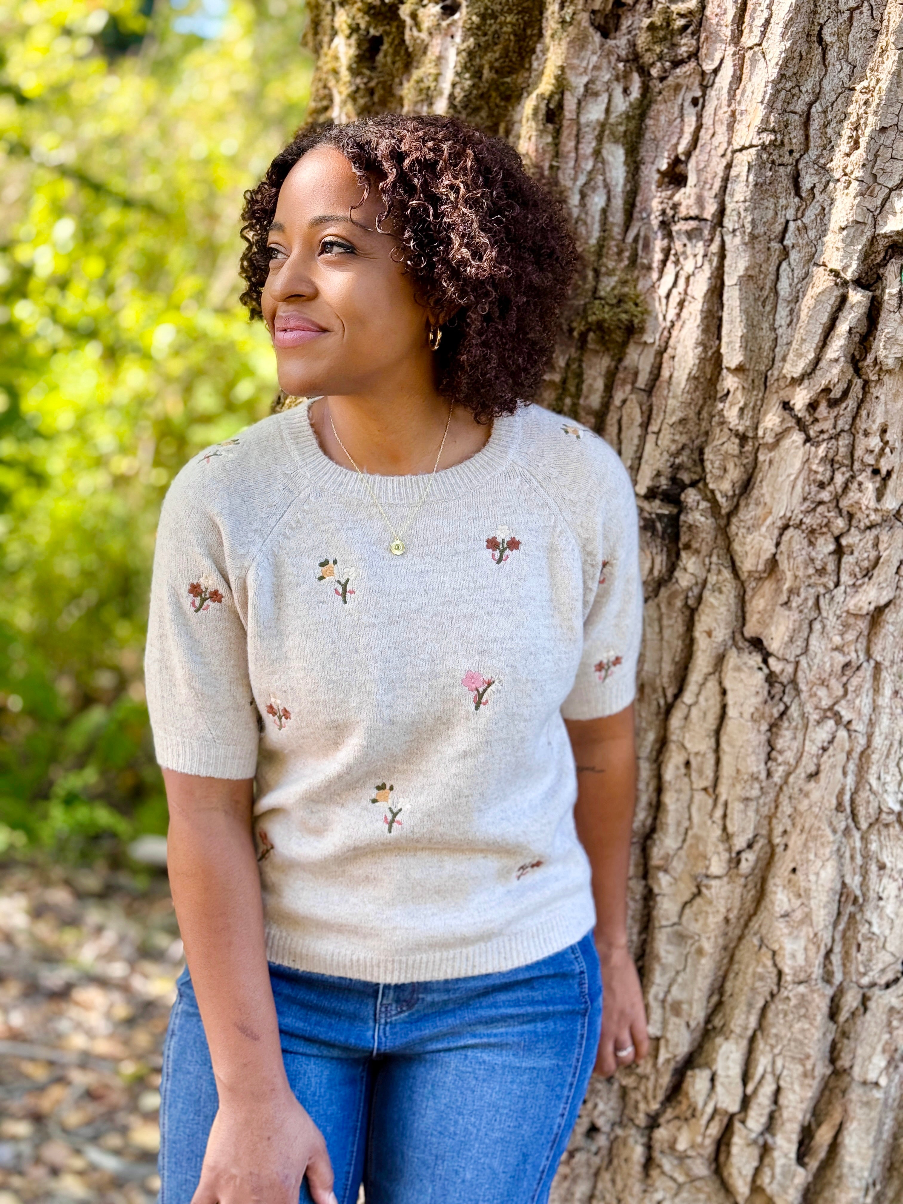 Alva Sweater in Beige-131 - Sweaters F/W (June - Nov)-Little Bird Boutique