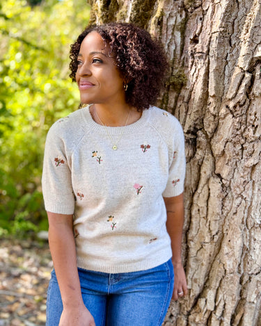 Alva Sweater in Beige-131 - Sweaters F/W (June - Nov)-Little Bird Boutique