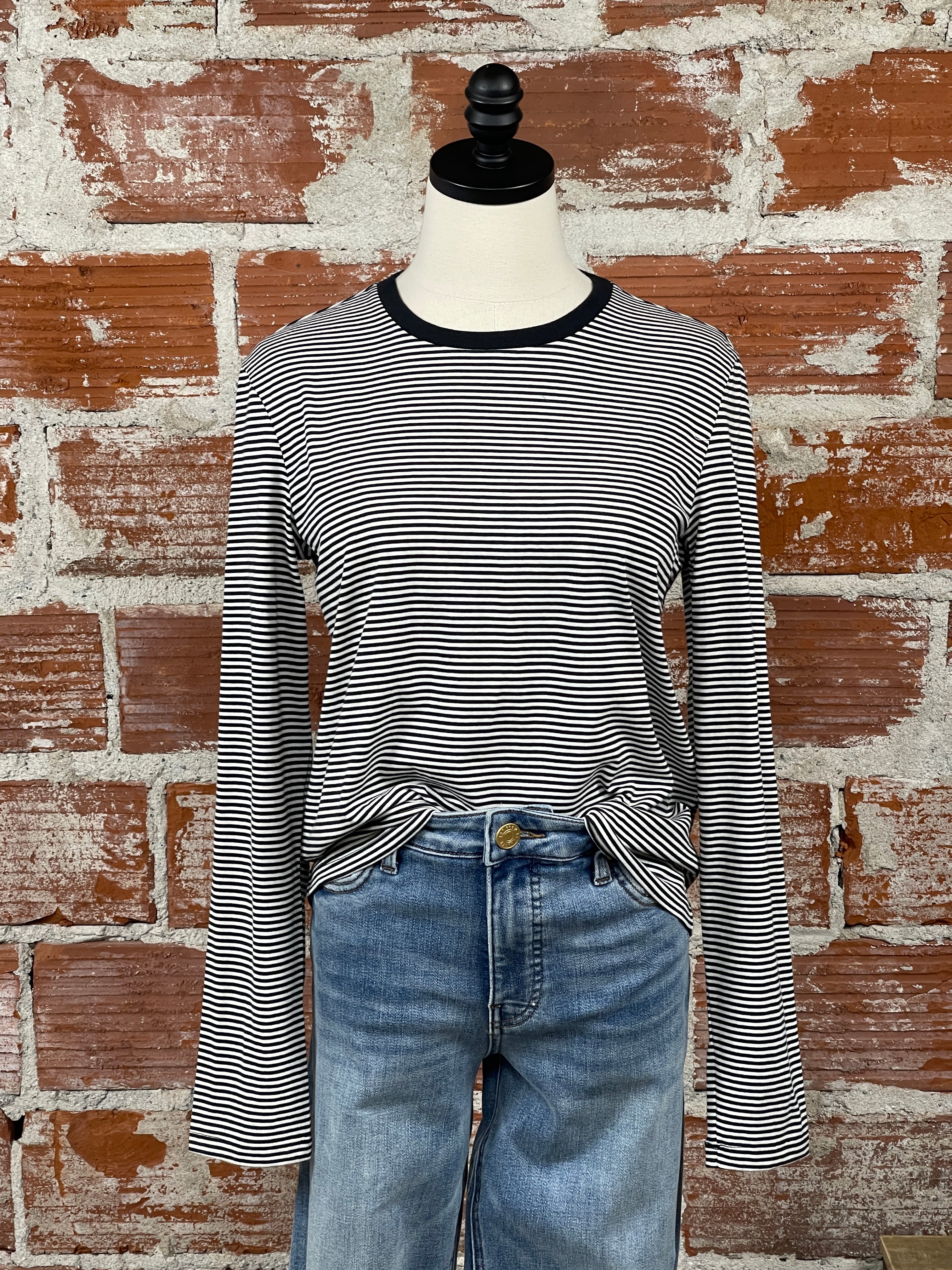 Z Supply Sailor Stripe Tee in Black-121 - Jersey Tops F/W (June - Nov)-Little Bird Boutique