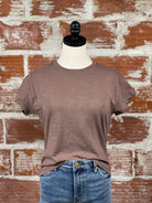Z Supply Modern Slub Tee in Deep Taupe-121 - Jersey Tops F/W (June - Nov)-Little Bird Boutique