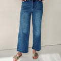 Oat New York Wide Leg Denim in Billie Wash-210 Denim-Little Bird Boutique