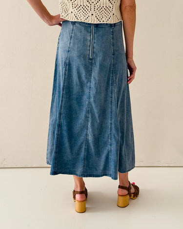 Gidget Denim Skirt-231 Skirts-Little Bird Boutique