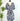 Anthem the Label Printed Flowy Raglan Dress in Navy and White-151 Dresses - Short-Little Bird Boutique