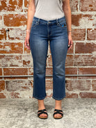 Liverpool Hannah Crop Flare Jeans-210 Denim-Little Bird Boutique