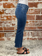 Liverpool Hannah Crop Flare Jeans-210 Denim-Little Bird Boutique