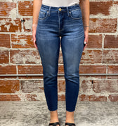 KUT from the Kloth Rachael Raw Hem in Explore-210 Denim-Little Bird Boutique