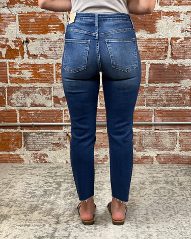 KUT from the Kloth Rachael Raw Hem in Explore-210 Denim-Little Bird Boutique