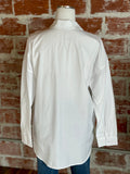 Classic Button Down in White-112 Woven Tops - Long Sleeve-Little Bird Boutique