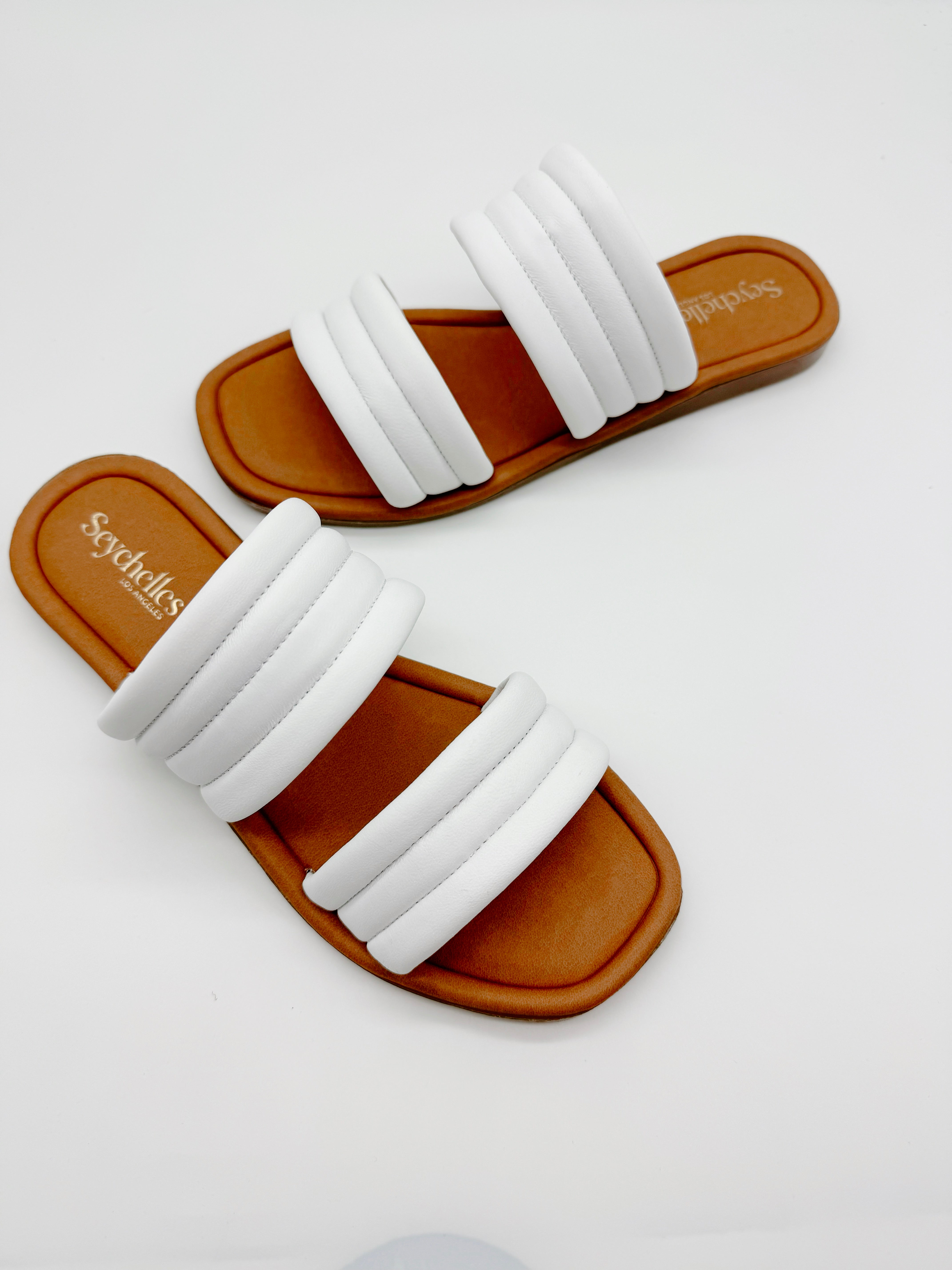 Seychelles Cape May Sandals in White Leather-312 Shoes-Little Bird Boutique