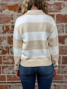 Thread and Supply Rugby Sweater in Ivory Tan-131 - Sweaters F/W (June - Nov)-Little Bird Boutique