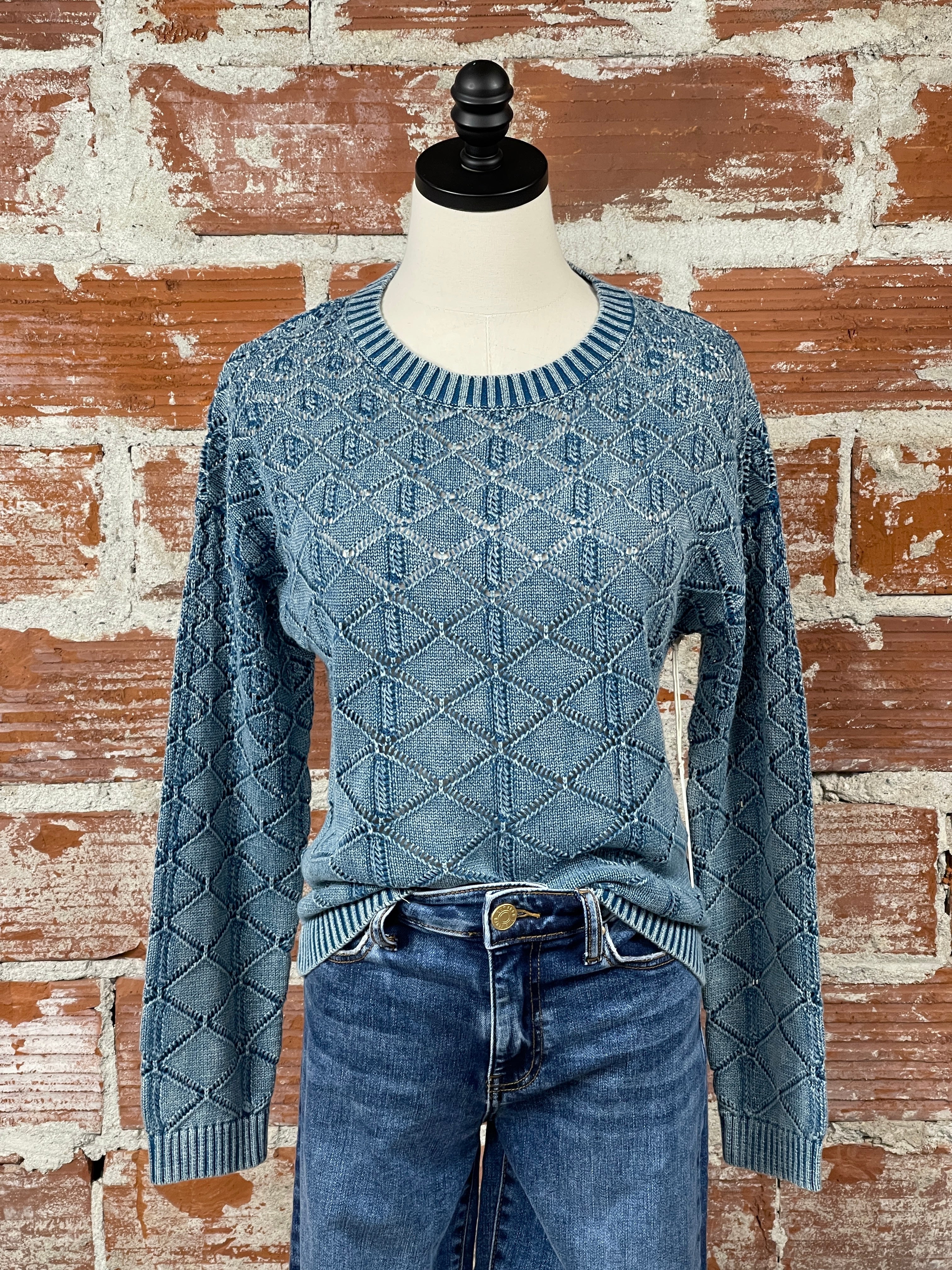 Another Love Colette Sweater in Teal-131 - Sweaters F/W (June - Nov)-Little Bird Boutique