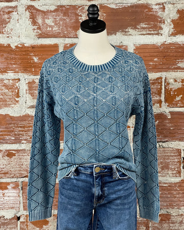 Another Love Colette Sweater in Teal-131 - Sweaters F/W (June - Nov)-Little Bird Boutique