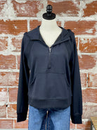 Thread and Supply Lella Hoodie in Black-142 Sweatshirts & Hoodies-Little Bird Boutique