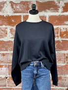 Thread and Supply Martina Top in Black-142 Sweatshirts & Hoodies-Little Bird Boutique