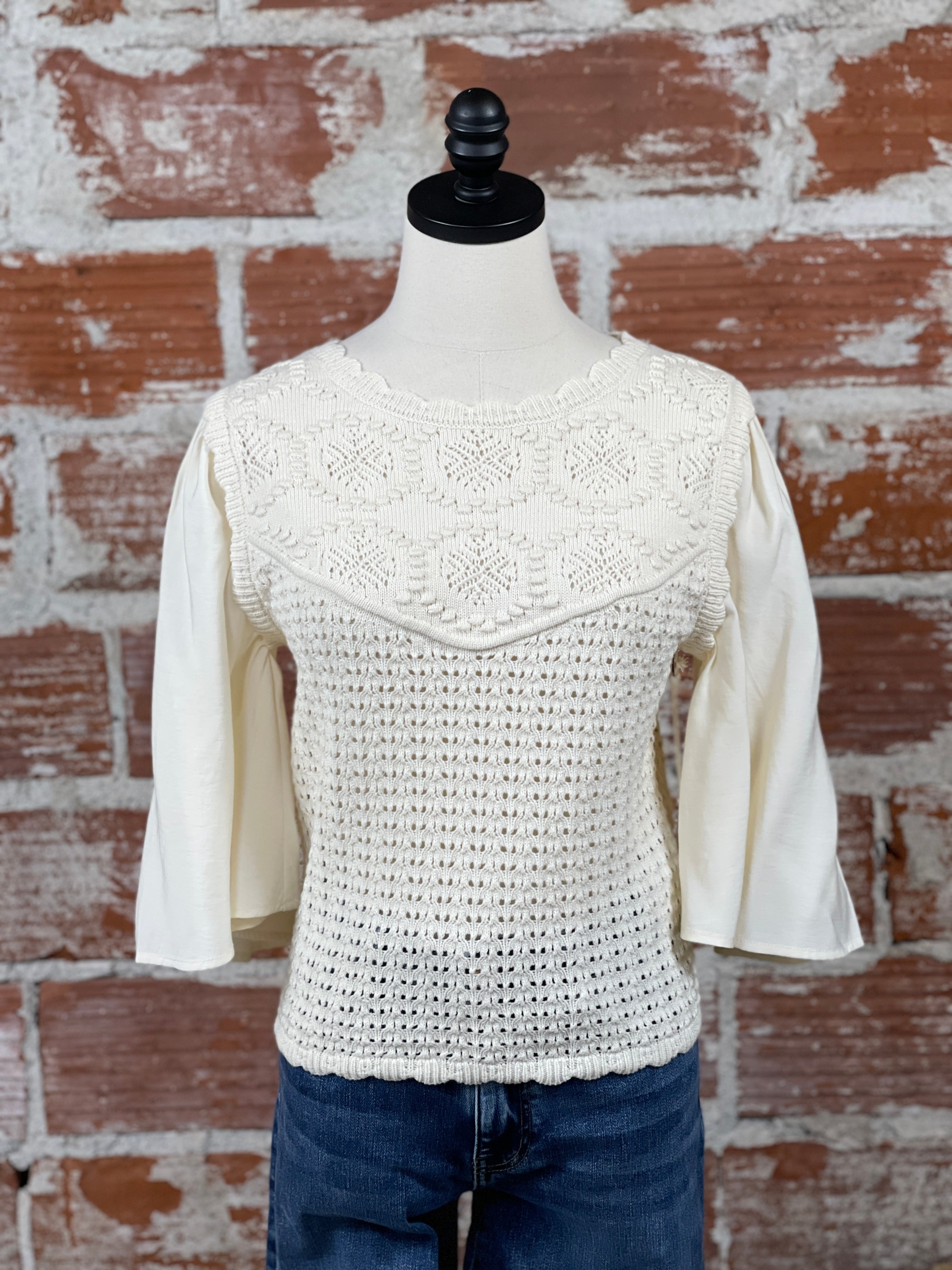 Another Love Kamala Sweater in Vintage Cream-131 - Sweaters F/W (June - Nov)-Little Bird Boutique