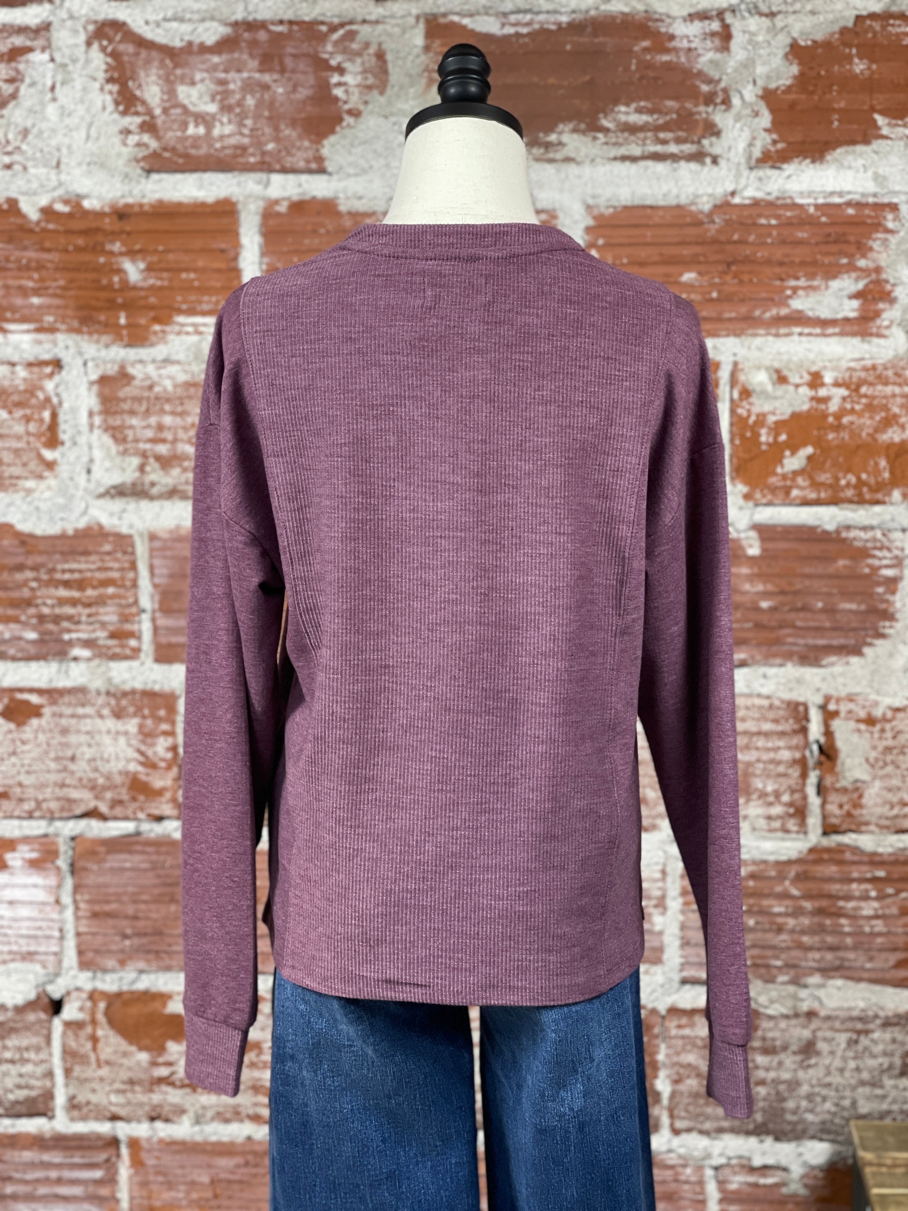 Thread and Supply Roxie Top in Eggplant-121 - Jersey Tops F/W (June - Nov)-Little Bird Boutique