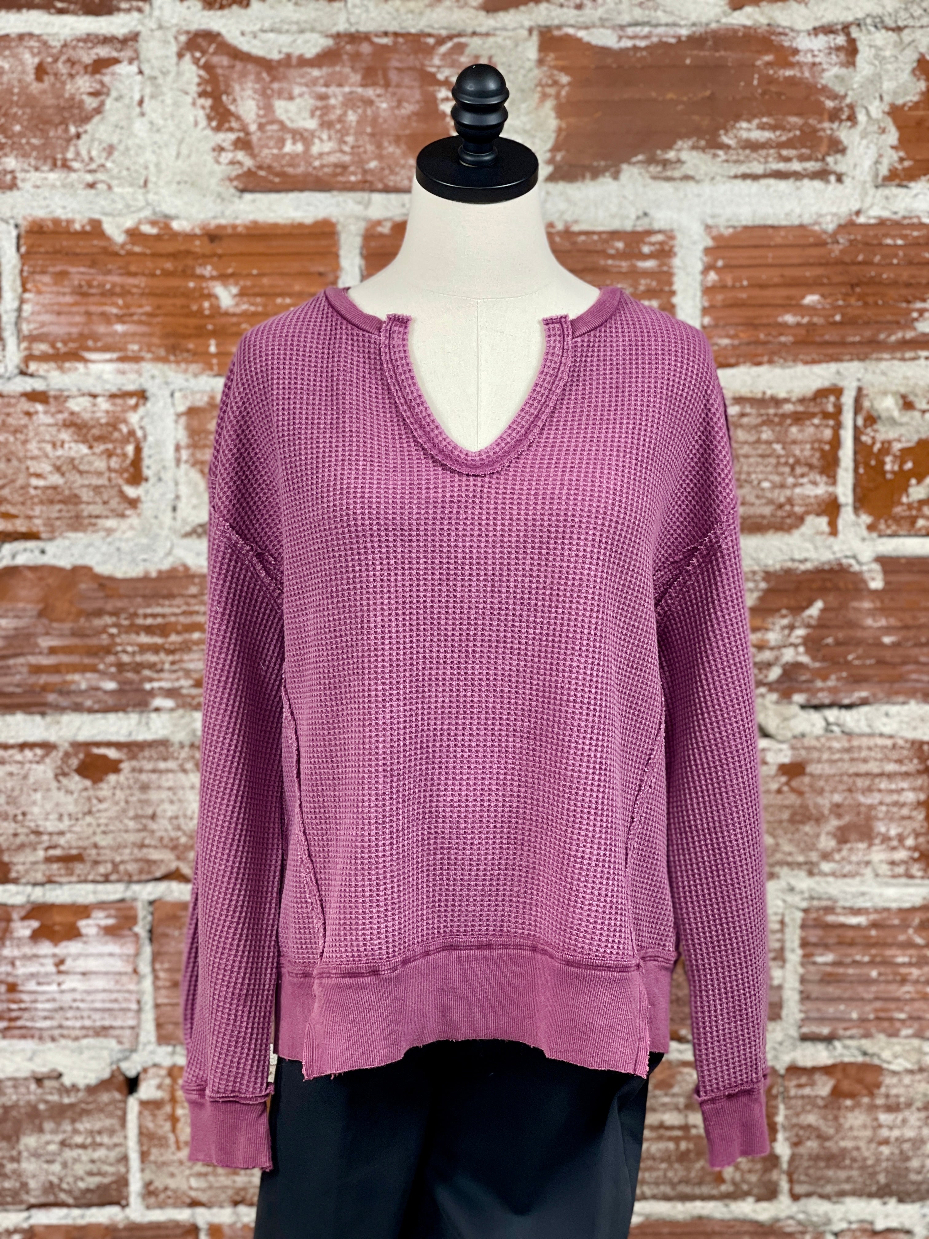 Dear John Zyra Top in Purple-142 Sweatshirts & Hoodies-Little Bird Boutique