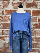 Free People Fade Into You Top in Limoges-122 - Jersey Tops S/S (Dec - May)-Little Bird Boutique